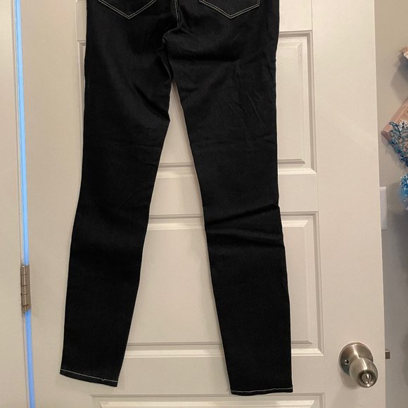 L'AGENCE, Cherie Button Front Skinny Jeans, Color:Navy Blue/Black, 25W, NWOT/NEW - Picture 3 of 7
